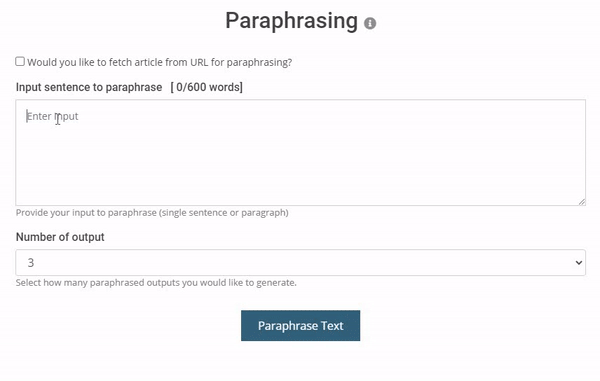 NLP Based Paraphrasing / Article Rewriting GIF